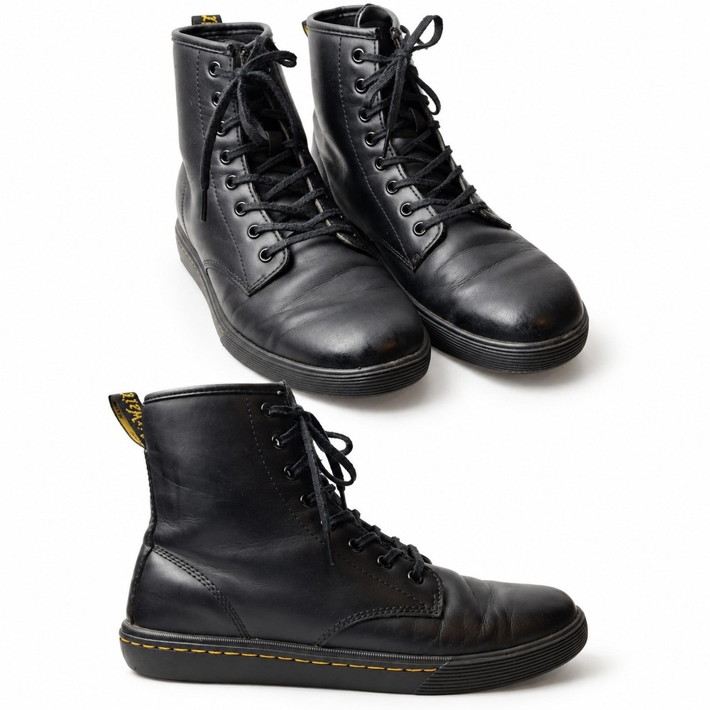 DR MARTENS "Sheridan" Casual Boot Womens Sz 10 Black Matte AirWair Grunge Goth